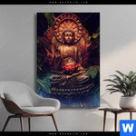 Wechselmotiv Buddha Lotusbluete Hochformat Produktvorschau mit dem Bild Buddha & Lotusblüte im Format Hochformat.