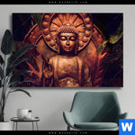 Wechselmotiv Buddha Lotusbluete Querformat Produktvorschau mit dem Bild Buddha & Lotusblüte im Format Querformat.