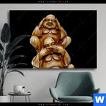 Wechselmotiv Buddha No Evil Querformat Produktvorschau mit dem Bild Buddha - no evil im Format Querformat.