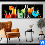 Wechselmotiv Bunte Cocktailtraeume Panorama Produktvorschau mit dem Bild Bunte Cocktailträume im Format Panorama.