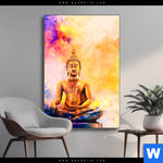 Wechselmotiv Bunter Buddha No 3 Hochformat Produktvorschau mit dem Bild Bunter Buddha No.3 im Format Hochformat.