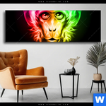 Wechselmotiv Bunter Feuer Affe Panorama Produktvorschau mit dem Bild Bunter Feuer-Affe im Format Panorama.