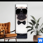 Wechselmotiv Cooler Mops Mit Martini Schmal Produktvorschau mit dem Bild Cooler Mops mit Martini im Format Schmal.