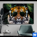 Wechselmotiv Cooler Tiger Querformat Produktvorschau mit dem Bild Cooler Tiger im Format Querformat.