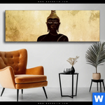 Wechselmotiv Dark Buddha Panorama Produktvorschau mit dem Bild Dark Buddha im Format Panorama.