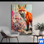 Wechselmotiv Der Fuchs Abstrakte Natur Hochformat Produktvorschau mit dem Bild Der Fuchs - Abstrakte Natur im Format Hochformat.