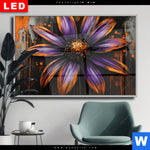 Wechselmotiv Dia Abstrakte Blume In Orange Lila Querformat Produktvorschau mit dem Bild Abstrakte Blume in Orange & Lila im Format Querformat.