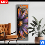 Wechselmotiv Dia Abstrakte Blume In Orange Lila Schmal Produktvorschau mit dem Bild Abstrakte Blume in Orange & Lila im Format Schmal.