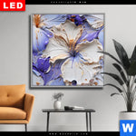 Wechselmotiv Dia Abstrakte Blumenformen Quadrat Produktvorschau mit dem Bild Abstrakte Blumenformen im Format Quadrat.