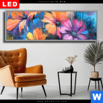 Wechselmotiv Dia Abstrakte Blumenpracht Panorama Produktvorschau mit dem Bild Abstrakte Blumenpracht im Format Panorama.