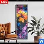 Wechselmotiv Dia Abstrakte Blumenpracht Schmal Produktvorschau mit dem Bild Abstrakte Blumenpracht im Format Schmal.