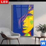 Wechselmotiv Dia Abstrakte Frau No 1 Hochformat Produktvorschau mit dem Bild Abstrakte Frau No.1 im Format Hochformat.