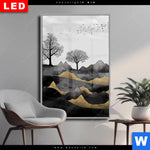 Wechselmotiv Dia Abstrakte Landschaft No 2 Hochformat Produktvorschau mit dem Bild Abstrakte Landschaft No.2 im Format Hochformat.