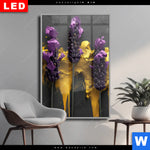 Wechselmotiv Dia Abstrakte Lavendel Kunst Hochformat Produktvorschau mit dem Bild Abstrakte Lavendel-Kunst im Format Hochformat.