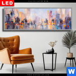 Wechselmotiv Dia Abstrakte Skyline No 2 Panorama Produktvorschau mit dem Bild Abstrakte Skyline No.2 im Format Panorama.