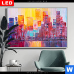 Wechselmotiv Dia Abstrakte Skyline Querformat Produktvorschau mit dem Bild Abstrakte Skyline im Format Querformat.