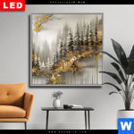 Wechselmotiv Dia Abstrakte Tannen Quadrat Produktvorschau mit dem Bild Abstrakte Tannen im Format Quadrat.