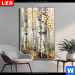 Wechselmotiv Dia Abstrakter Birkenwald Hochformat Produktvorschau mit dem Bild Abstrakter Birkenwald im Format Hochformat.