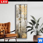 Wechselmotiv Dia Abstrakter Birkenwald Schmal Produktvorschau mit dem Bild Abstrakter Birkenwald im Format Schmal.