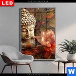 Wechselmotiv Dia Abstrakter Buddha Blumen Hochformat Produktvorschau mit dem Bild Abstrakter Buddha & Blumen im Format Hochformat.