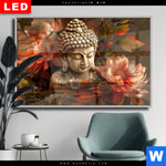 Wechselmotiv Dia Abstrakter Buddha Blumen Querformat Produktvorschau mit dem Bild Abstrakter Buddha & Blumen im Format Querformat.