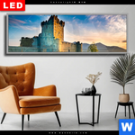 Wechselmotiv Dia Alte Burg Mit See Panorama Produktvorschau mit dem Bild Alte Burg mit See im Format Panorama.