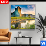 Wechselmotiv Dia Alte Burg Mit See Quadrat Produktvorschau mit dem Bild Alte Burg mit See im Format Quadrat.