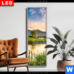 Wechselmotiv Dia Alte Burg Mit See Schmal Produktvorschau mit dem Bild Alte Burg mit See im Format Schmal.