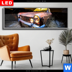 Wechselmotiv Dia Altes Auto Panorama Produktvorschau mit dem Bild Altes Auto im Format Panorama.