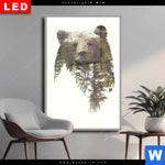 Wechselmotiv Dia Baer Wald No 1 Hochformat Produktvorschau mit dem Bild Bär & Wald No.1 im Format Hochformat.