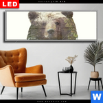 Wechselmotiv Dia Baer Wald No 1 Panorama Produktvorschau mit dem Bild Bär & Wald No.1 im Format Panorama.