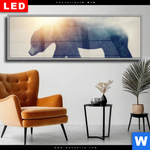 Wechselmotiv Dia Baer Wald No2 Panorama Produktvorschau mit dem Bild Bär & Wald No.2 im Format Panorama.