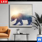 Wechselmotiv Dia Baer Wald No2 Quadrat Produktvorschau mit dem Bild Bär & Wald No.2 im Format Quadrat.