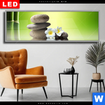 Wechselmotiv Dia Bambus Steine Panorama Produktvorschau mit dem Bild Bambus & Steine im Format Panorama.