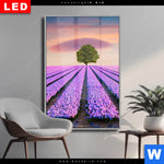 Wechselmotiv Dia Baum Im Blumenfeld Hochformat Produktvorschau mit dem Bild Baum im Blumenfeld im Format Hochformat.