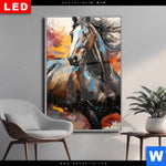 Wechselmotiv Dia Bella Abstraktes Pferdeportraet Hochformat Produktvorschau mit dem Bild Bella - Abstraktes Pferdeporträt im Format Hochformat.