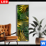 Wechselmotiv Dia Blaetter Gold Gruen Schmal Produktvorschau mit dem Bild Blätter Gold Grün im Format Schmal.