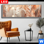 Wechselmotiv Dia Blaetter Im Sonnenlicht Panorama Produktvorschau mit dem Bild Blätter im Sonnenlicht im Format Panorama.