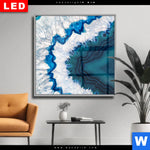 Wechselmotiv Dia Blauer Achat Quadrat Produktvorschau mit dem Bild Blauer Achat im Format Quadrat.
