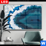 Wechselmotiv Dia Blauer Achat Querformat Produktvorschau mit dem Bild Blauer Achat im Format Querformat.