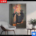 Wechselmotiv Dia Blumenportrait Einer Frau Hochformat Produktvorschau mit dem Bild Blumenportrait einer Frau im Format Hochformat.