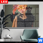 Wechselmotiv Dia Blumenportrait Einer Frau Querformat Produktvorschau mit dem Bild Blumenportrait einer Frau im Format Querformat.