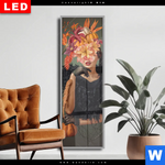 Wechselmotiv Dia Blumenportrait Einer Frau Schmal Produktvorschau mit dem Bild Blumenportrait einer Frau im Format Schmal.