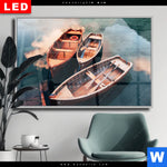 Wechselmotiv Dia Boote Im Bergsee Querformat Produktvorschau mit dem Bild Boote im Bergsee im Format Querformat.