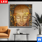Wechselmotiv Dia Buddha Bambus In Gold Quadrat Produktvorschau mit dem Bild Buddha & Bambus in Gold im Format Quadrat.