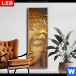Wechselmotiv Dia Buddha Bambus In Gold Schmal Produktvorschau mit dem Bild Buddha & Bambus in Gold im Format Schmal.