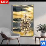 Wechselmotiv Dia Buddha Bei Sonnenaufgang Hochformat Produktvorschau mit dem Bild Buddha bei Sonnenaufgang im Format Hochformat.