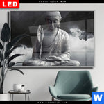 Wechselmotiv Dia Buddha Erleuchtung Im Dunkeln Querformat Produktvorschau mit dem Bild Buddha - Erleuchtung im Dunkeln im Format Querformat.