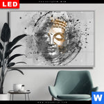 Wechselmotiv Dia Buddha Grunge Stil Querformat Produktvorschau mit dem Bild Buddha - Grunge-Stil im Format Querformat.