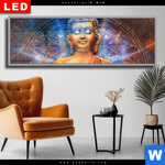Wechselmotiv Dia Buddha In Meditation Panorama Produktvorschau mit dem Bild Buddha in Meditation im Format Panorama.